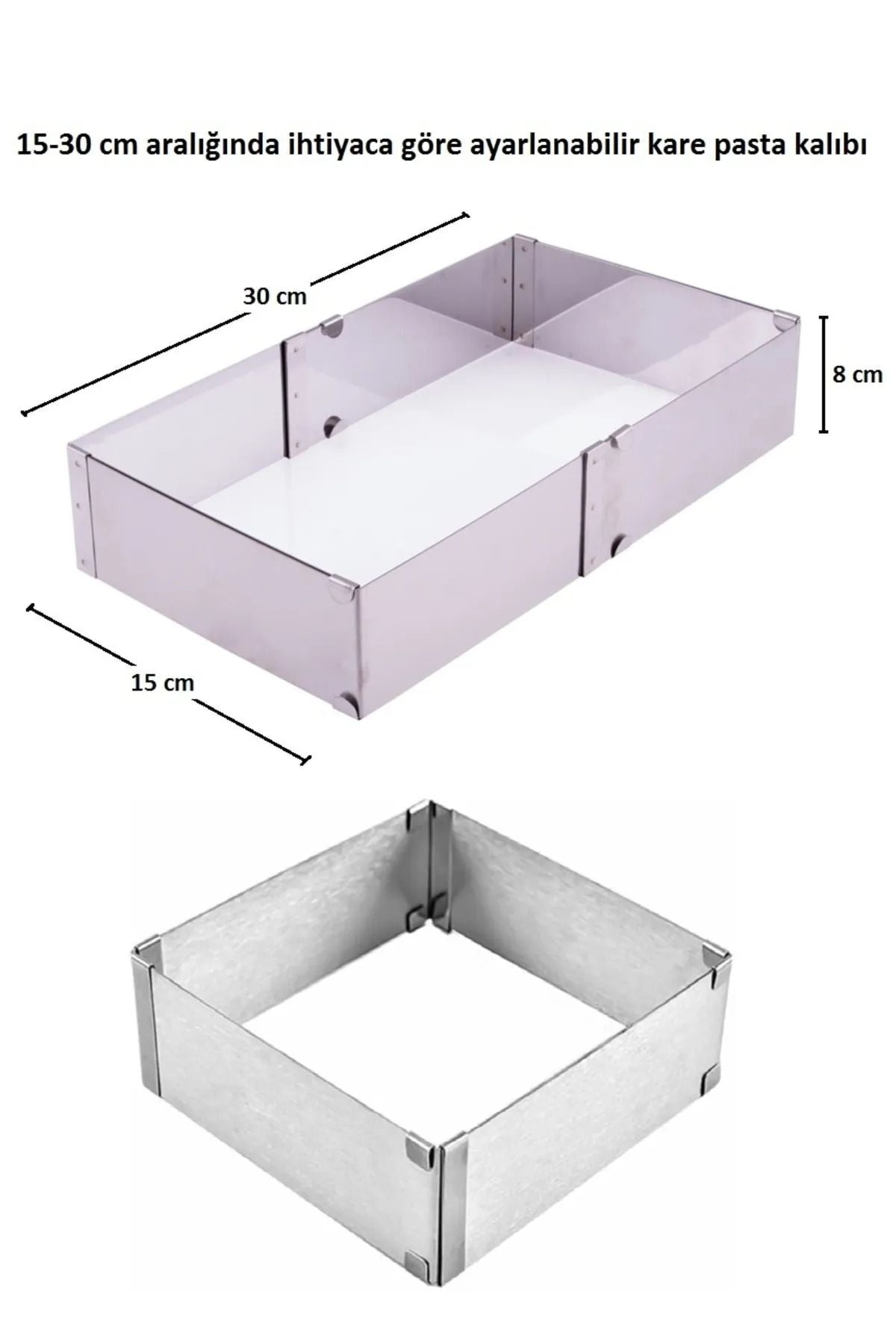 Mirilliahome Adjustable Cake Mould Set 4