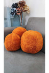 Oneplise 3'lü Ball Pillow / Cushion Set 2 Large Terracotta / 1 Small Terracotta (42cm / 25cm) 2