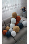 Oneplise 3'lü Ball Pillow / Cushion Set 2 Large Terracotta / 1 Small Terracotta (42cm / 25cm) 5