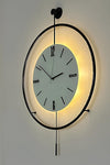 MetaQuartz Blackfred (Medium Size) - Battery Operated LED (Comes with 3 Batteries) - Modern Metal and Glass Wall Clock 4