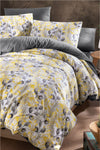 MyStory Home Elasticated Sheet Double Quilt Cover Set LEMON 200x220 cm 3