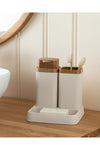 English Home Olivia 3-Piece Bathroom Set Beige 1