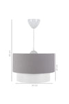 HOMING Pasta Single Pendant Chandelier And Lara Chrome Lamp Set Anthracite Ayd-2643 4