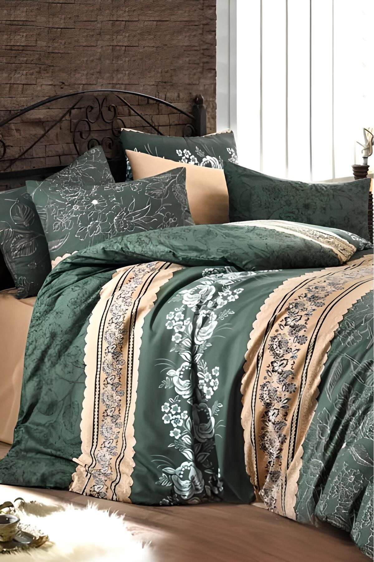 Always Fitted Sheet Double-Sided Double Bed Duvet Cover Set 1