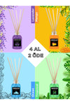 JARDIN D'OR 4'lü Çubuklu Oda Kokusu Seti - Avantajlı Paket (LAVANTA-MANGO-TROPIKAL-OKYANUS) Reed Diffuser 1