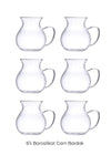 Perotti Keyfi Ala Borosilicate 6-Piece Tea Glass Set 7