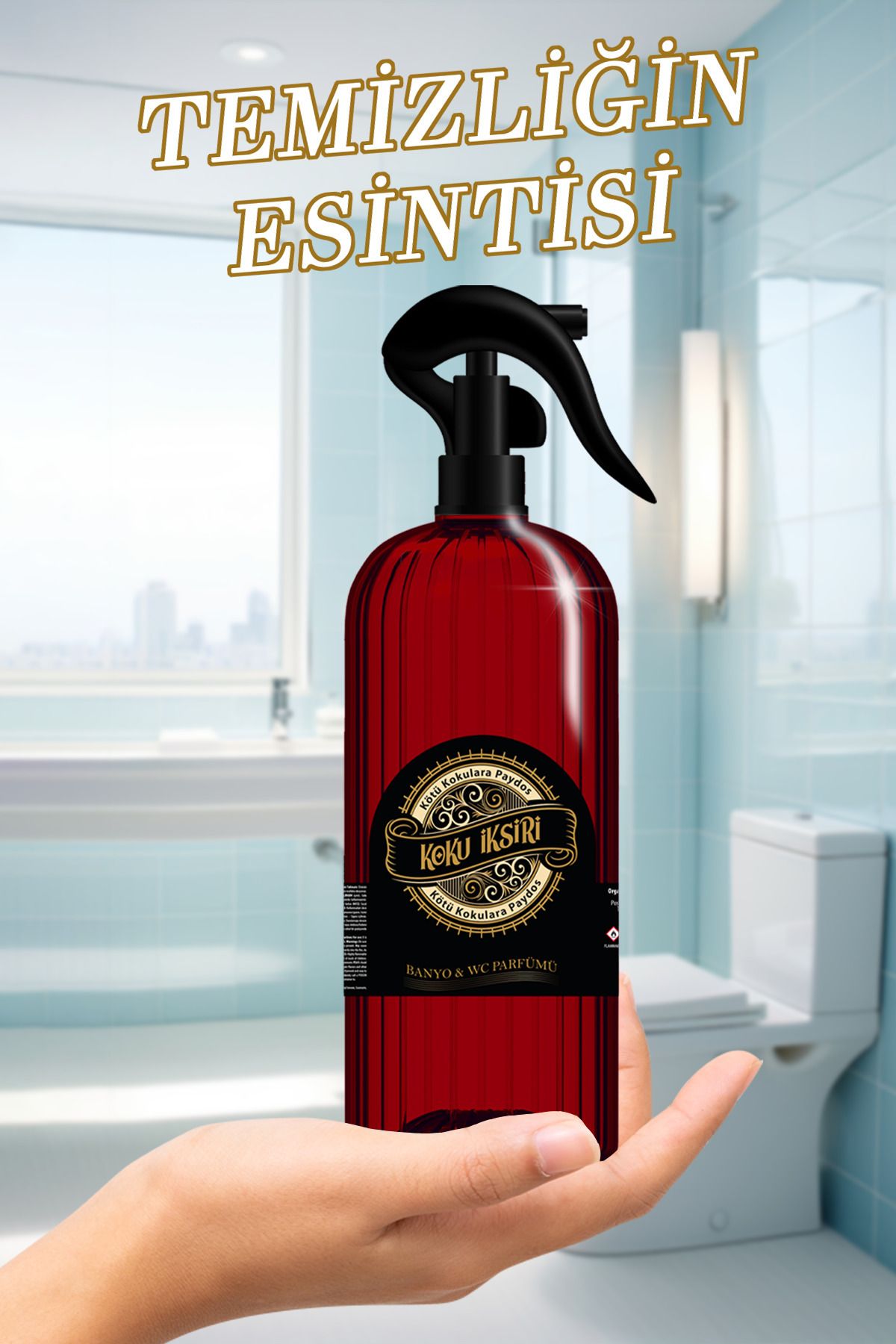 Koku İksiri Bathroom & Toilet and Room Odor Eliminator and Freshener Elixir 400 ml 2