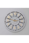 SevgiCraft White Number Detailed Wall Clock 45x45cm 1