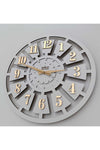 SevgiCraft White Number Detailed Wall Clock 45x45cm 3