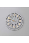 SevgiCraft White Number Detailed Wall Clock 45x45cm 4