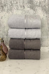 Özdilek Ditsy Hand and Face Towel Set of 4 - Anthracite - Grey 1