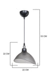 AG LightDesign Smoked Pendant Lamp Bedroom Living Room Kitchen Corridor Light 3