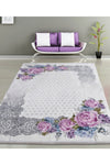 Nur Home Pink Grey Floral Sponge Velvet Elastic Kitchen Living Room Carpet Cover Nrh-21 1