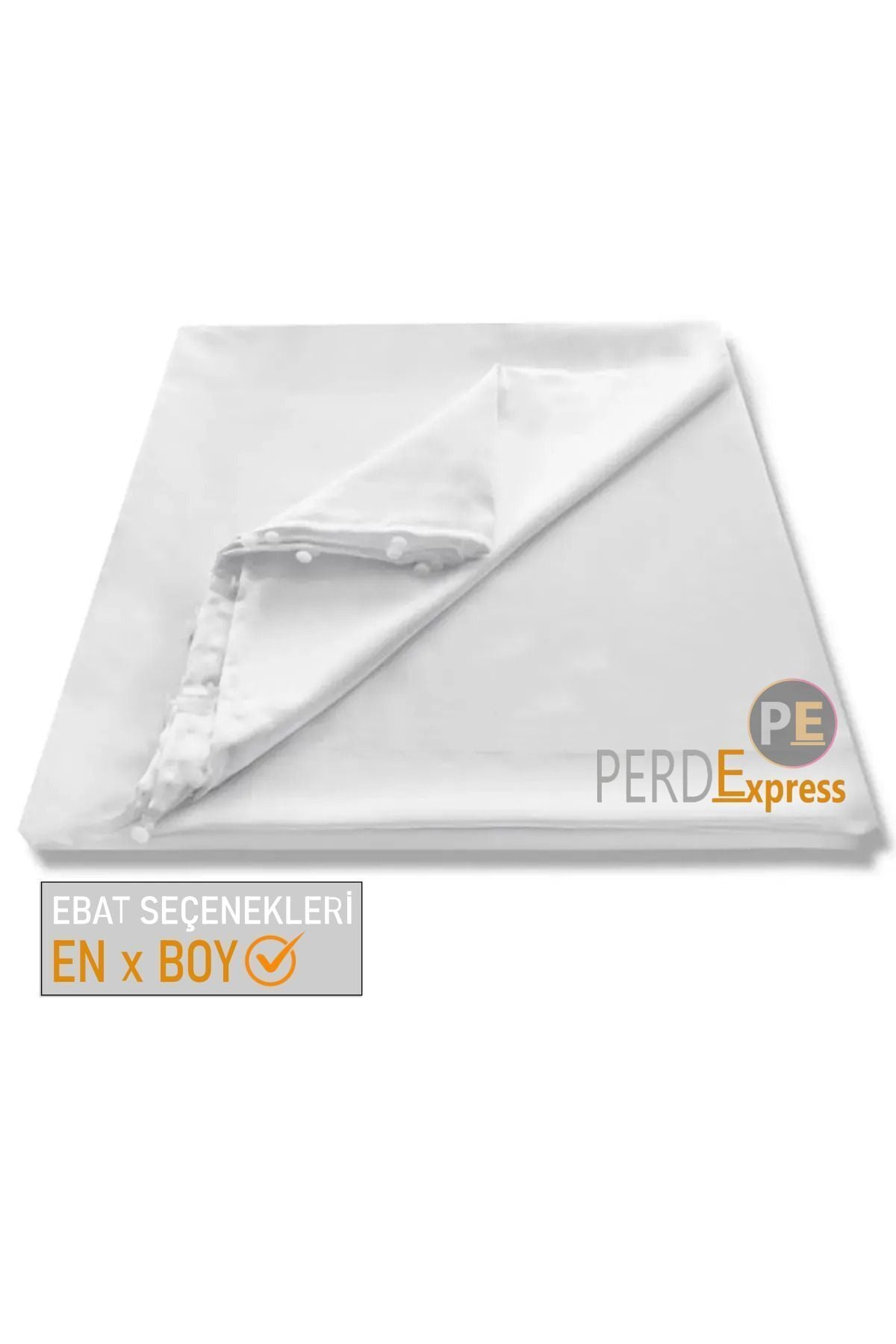 Perdexpress White Satin Sunshade Curtain 5