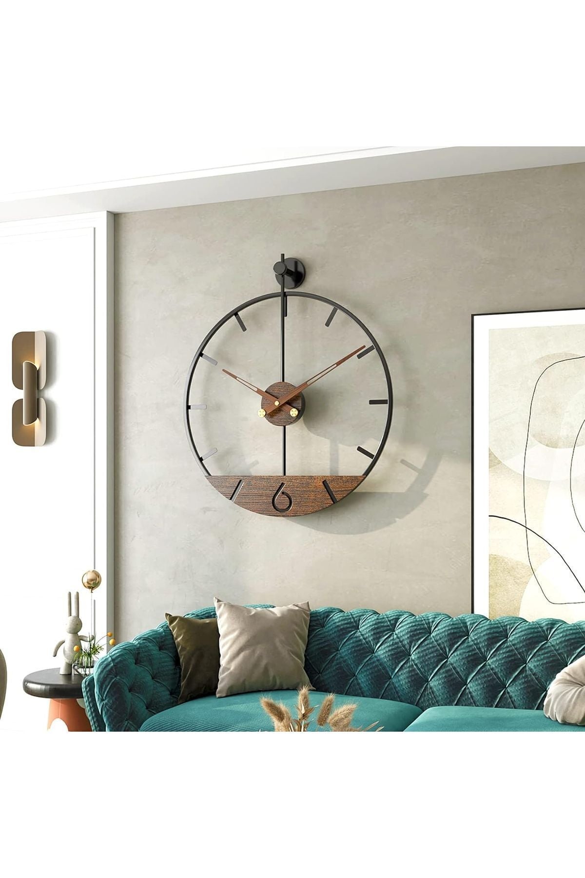 Mgs SAAT DUVAR SAATİ WOODY Wooden Detailed Wall Clock 2