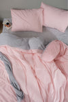 Mariva Home Double Duvet Set | Pink Grey | Cotton Duvet 2