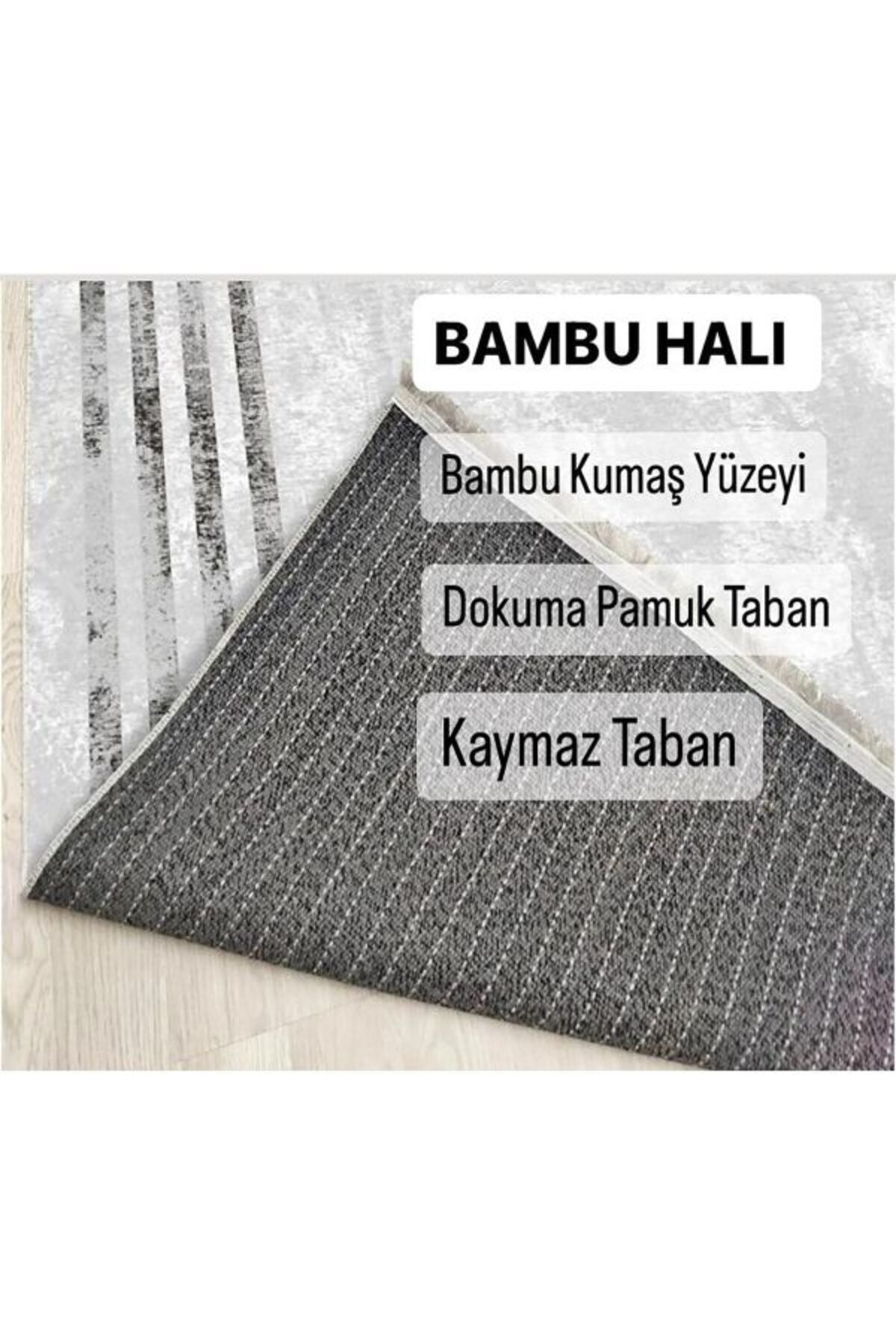 BELLINO Washable Non-Slip Cotton Woven Abstract Pattern 60x100-50x60 2-Piece Bathroom Mat Set 19 5