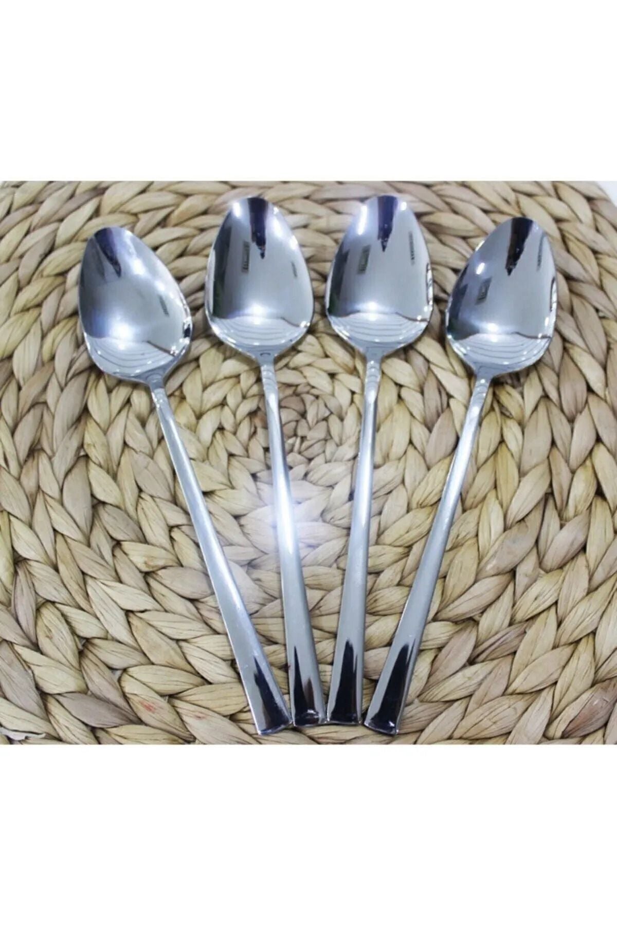 Gök Luxury Stick Model Dinner Spoon Set (6 Pieces) 2