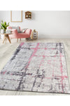 Nur Home Pink Mixed Pattern Non-Slip Velvet Carpet Cover 4m2, 5m2, 6m2 1