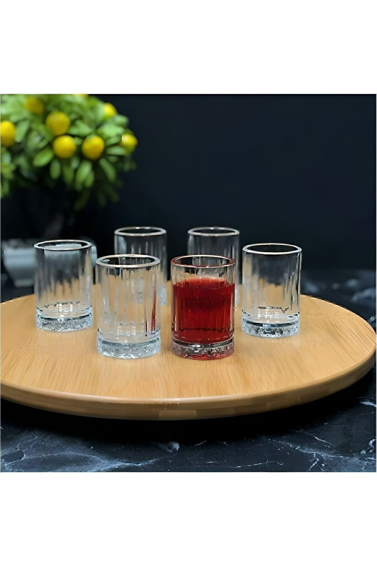 LALE Oslo Small Size Coffee Side Water Glass Set of 6 60cc Shot Elysia Model Liquor Vodka-Tequila Shot 1