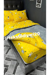 Violacasa Single Size Welsoft Puffy Sleep Set (Fitted Sheet) Space Yellow 4