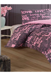 Üntaş Serenat Double-Sided Love Pattern Double Bed Duvet Cover Set 1