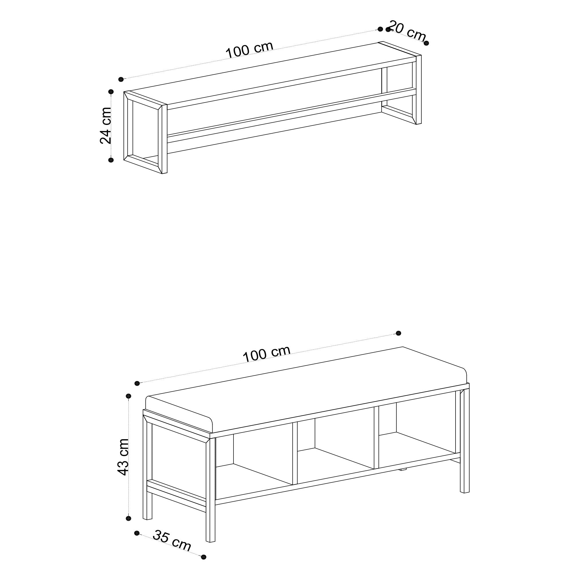 Hall Stand Shana Oak
Black 793ELG4018 4