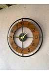 AA Shop Wooden Black Walnut Furniture Patterned Silent Wall Clock 50cm 2