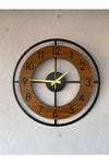 AA Shop Wooden Black Walnut Furniture Patterned Silent Wall Clock 50cm 3