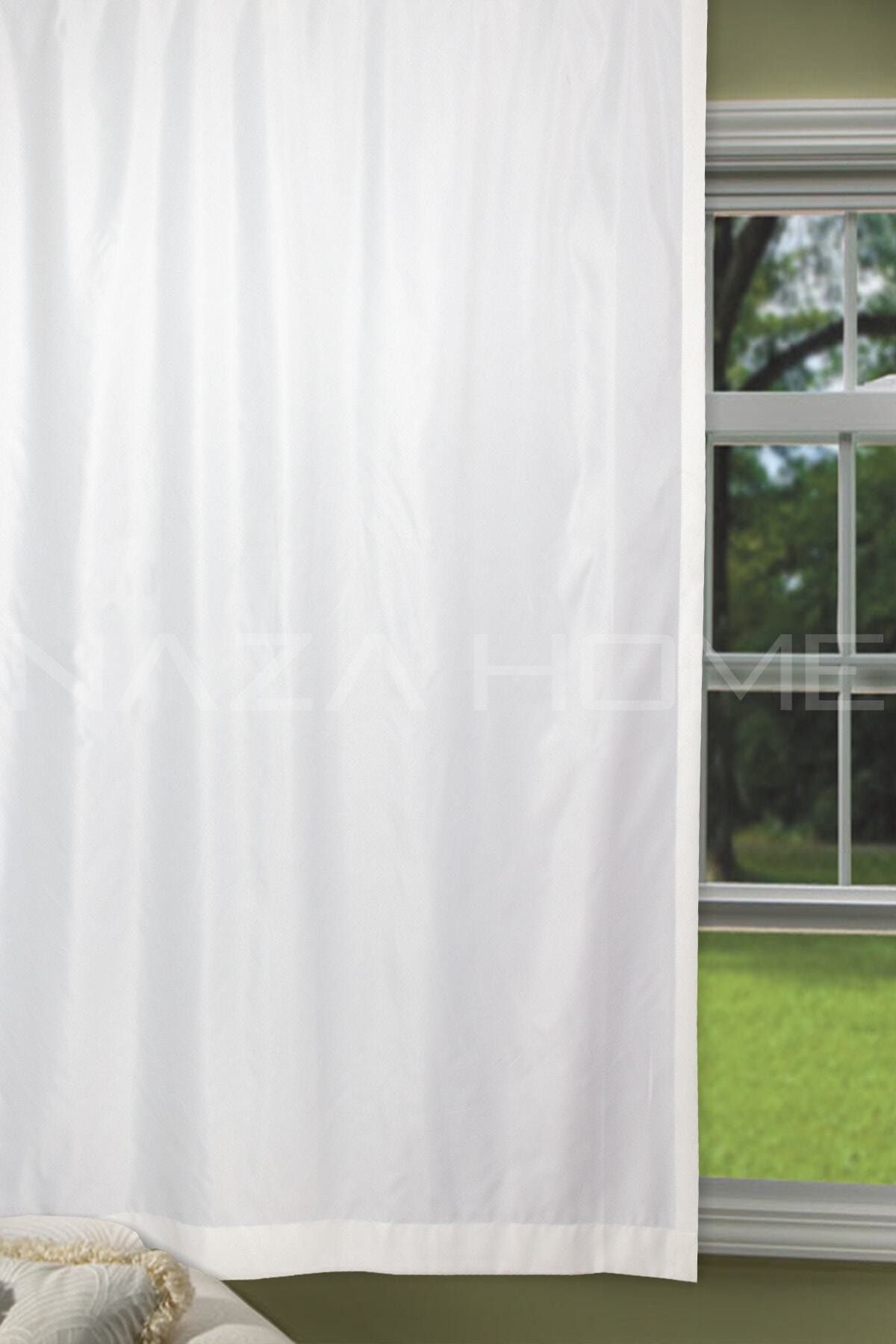 Taç Satin Curtain White 200 X 180 cm 1