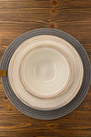 MISS JULI 6-Piece Wicker Placemat American Serving Plate Base 31 cm + 1 Bread Basket 18 cm 3