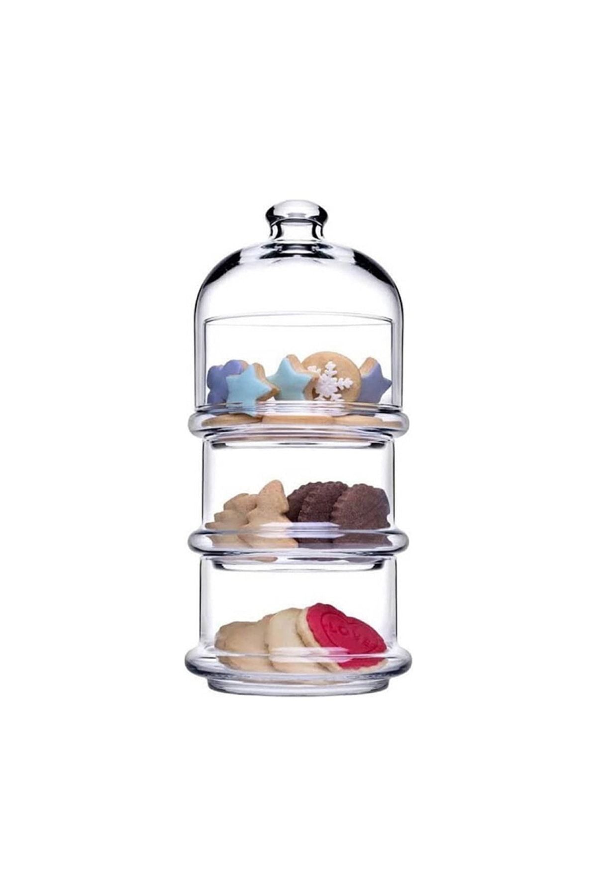 Paşabahçe Small Size 96896 Villa Patisserie 3-Tier Dome 1