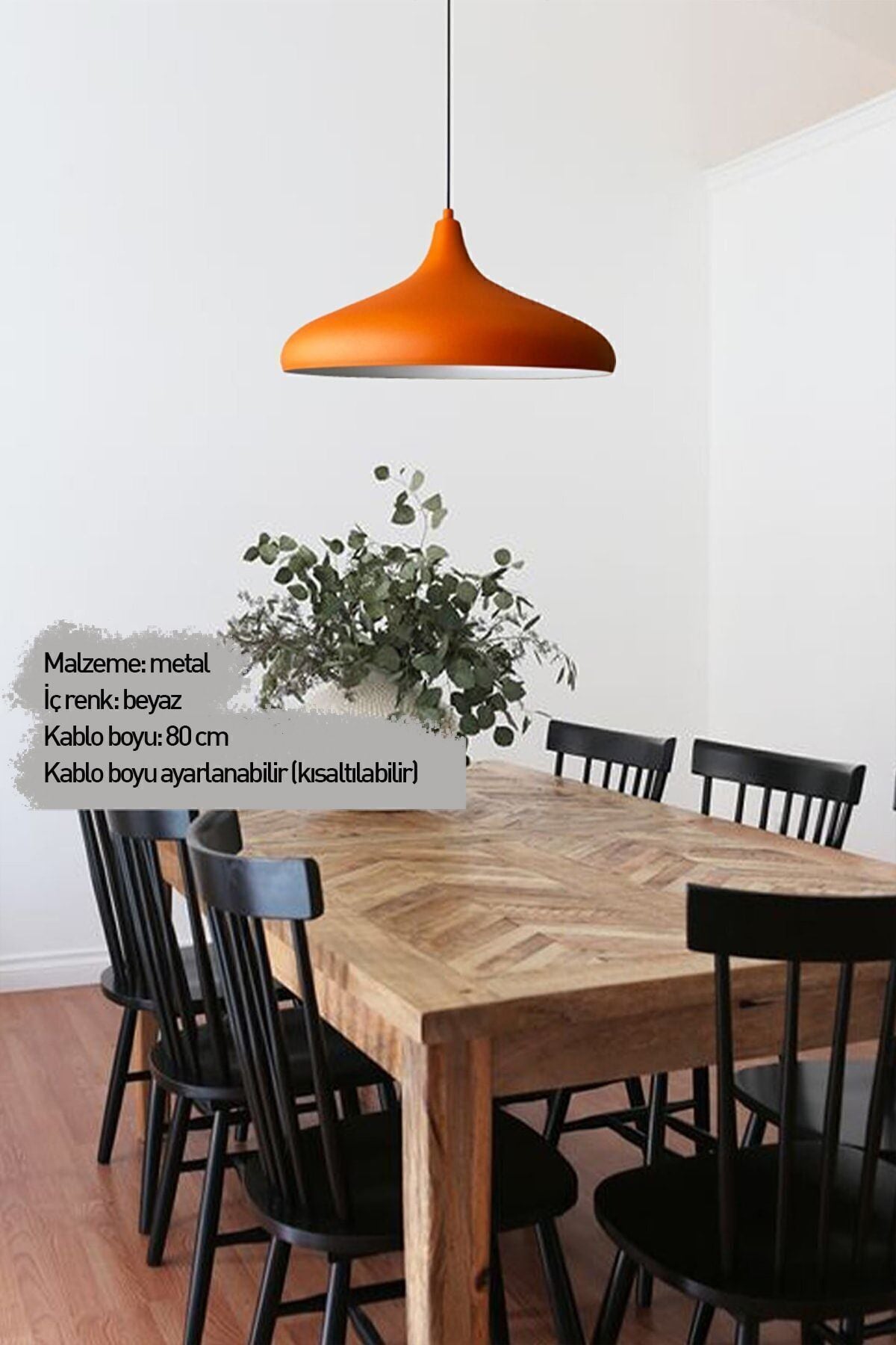 Bamyum Champion Orange Single Pendant Lamp for Living Room, Kitchen, Office, Cafe, Boutique 3