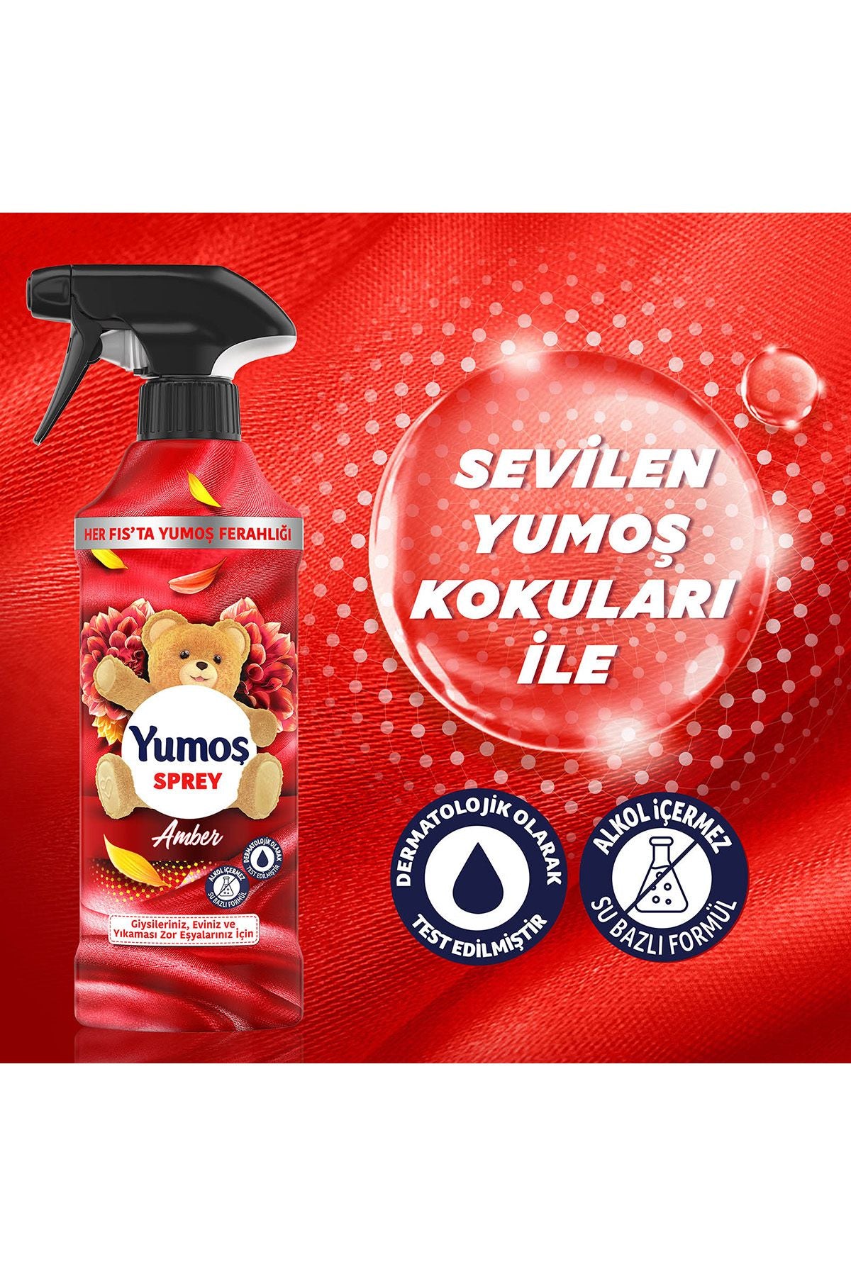 Yumoş Spray For Hard-To-Wash Items Amber 450 ml X2 4