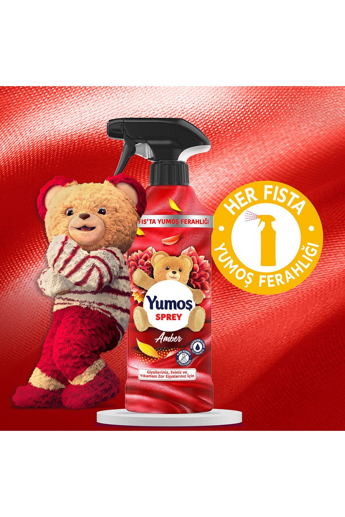 Yumoş Spray For Hard-To-Wash Items Amber 450 ml X2 6