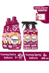 Yumoş Softener Sakura 1440 ml X2 Spray Sakura 450 ml X2 Frame Gift 1