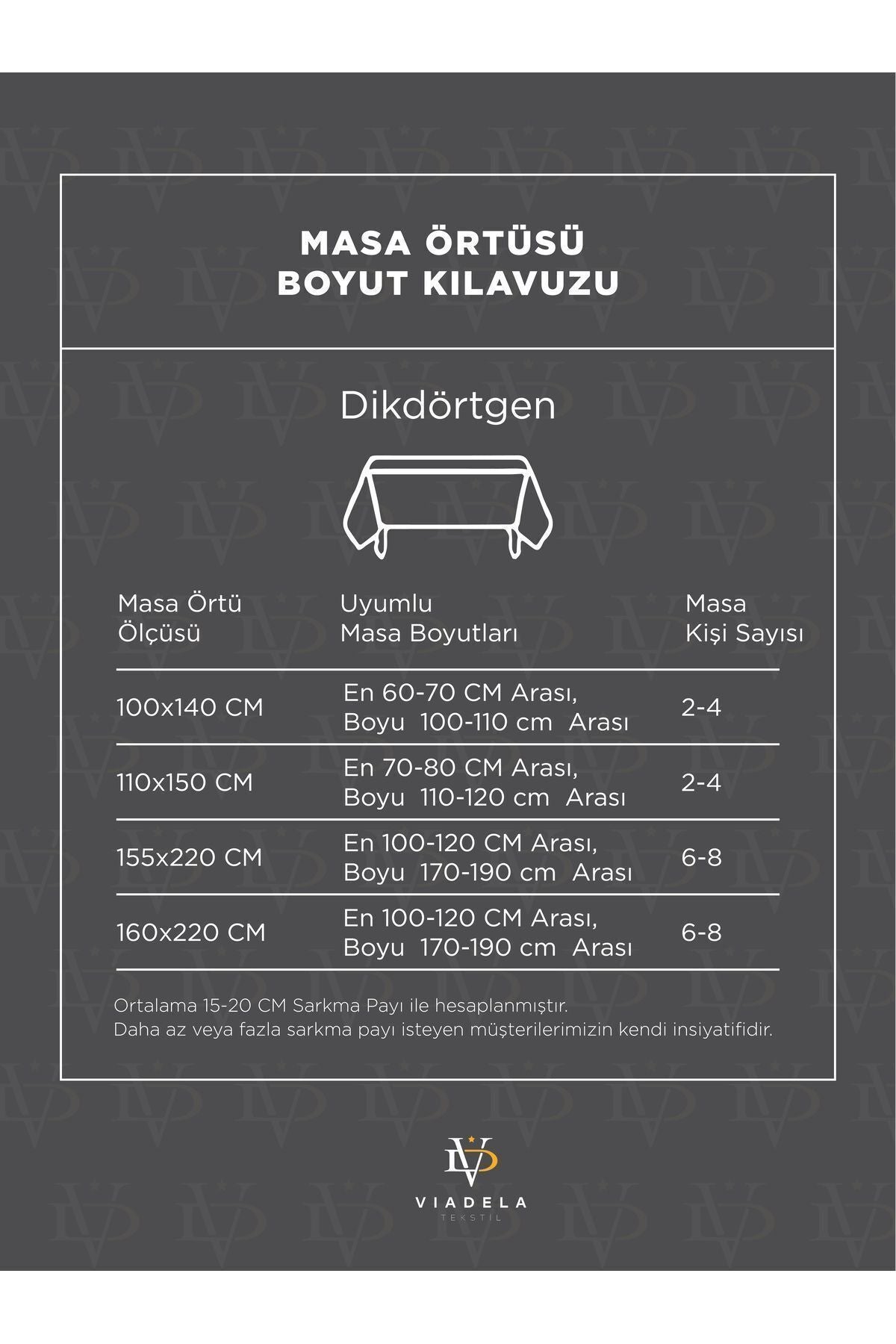 Viadela Estetik Ve Konfor Dijital Baskılı Masa Örtüsü Leke Tutmaz Kumaş 5