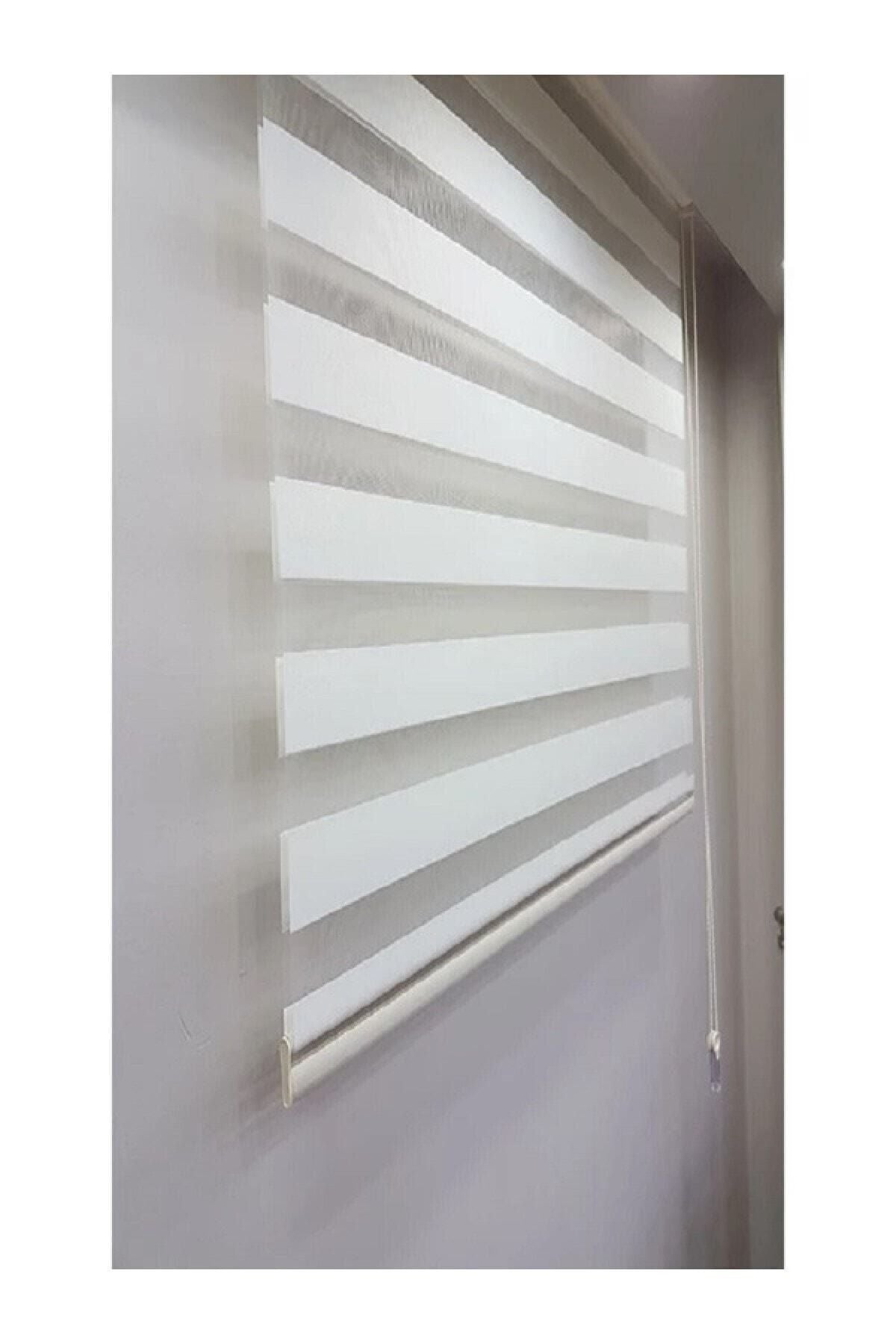 GÜNEŞ PERDE Ekru Mz508 Zebra Roller Blind 190 X 266 1