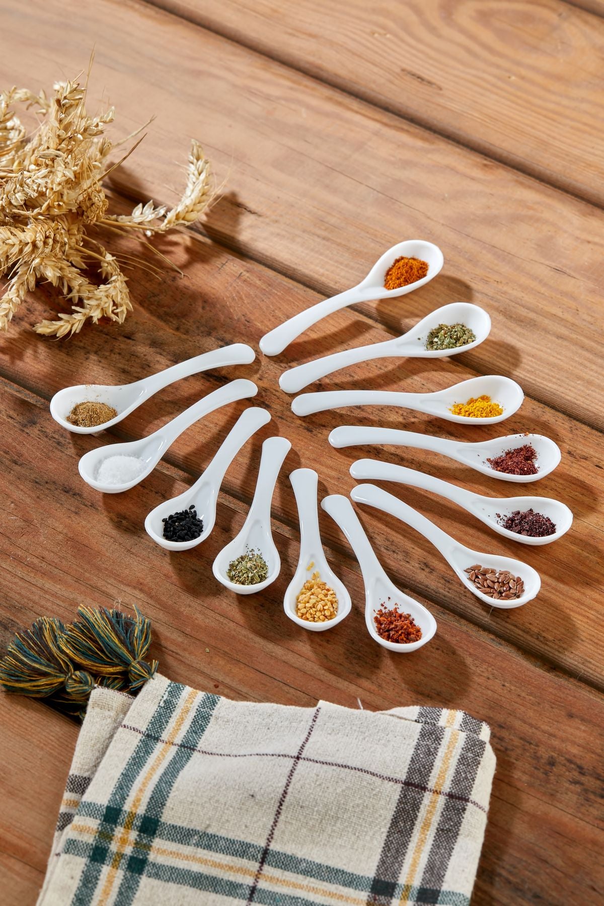 Icone Life 12-Piece White Jam, Honey, and Spice Spoon (Food-Safe Plastic Spoon) 4