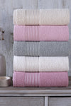 Zeynep Tekstil Range | 5-Piece 50x90 cm Hand & Face Towel Set 1