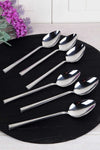 Yüsra Home 6 Pieces Luxury Dessert Spoons Flat Model (Stainless Steel) 1