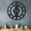 Decorative Metal Wall Clock Gear XL Black 805BSG1107 1