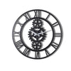 Decorative Metal Wall Clock Gear XL Black 805BSG1107 4