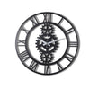 Decorative Metal Wall Clock Gear XL Black 805BSG1107 5