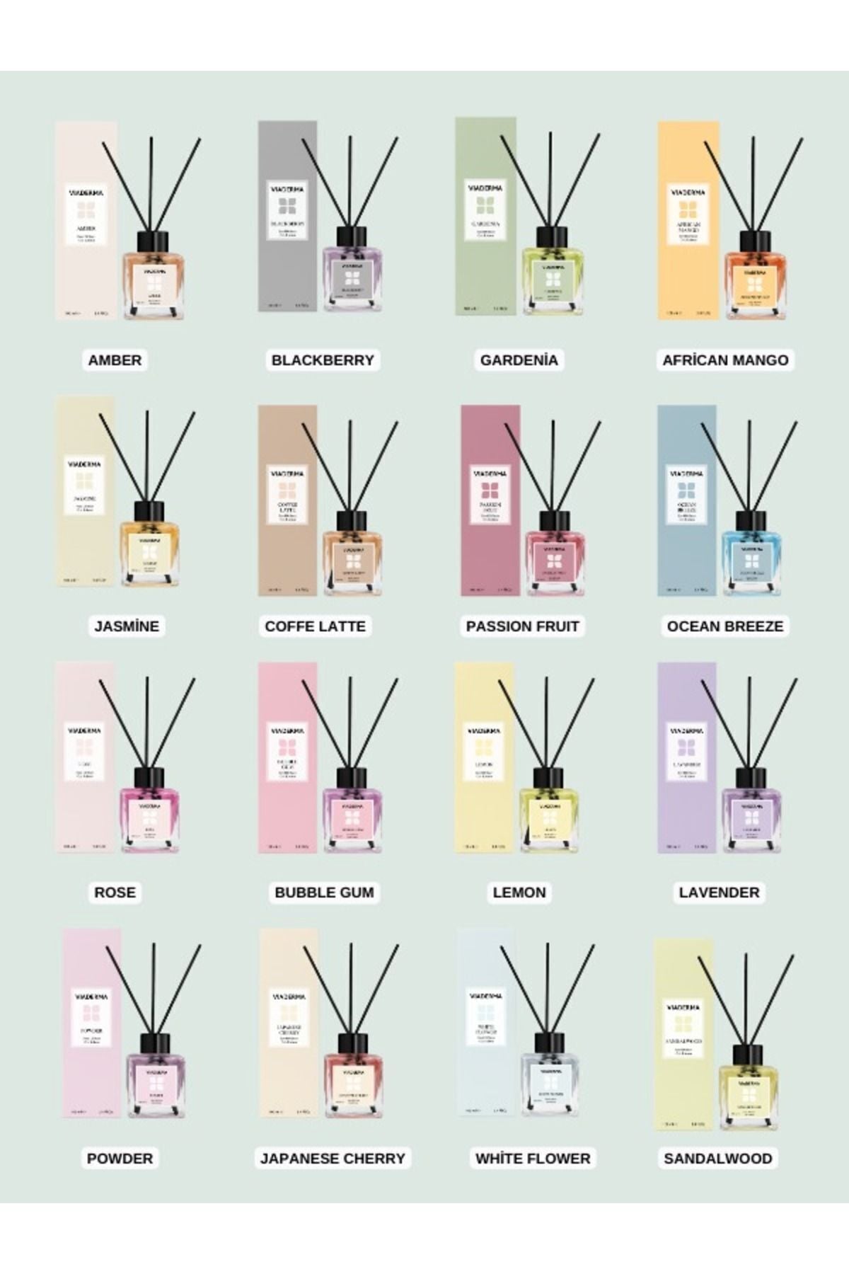 Viaderma Square Bottle Powder-Based Bamboo Reed Diffuser 100 ml 5