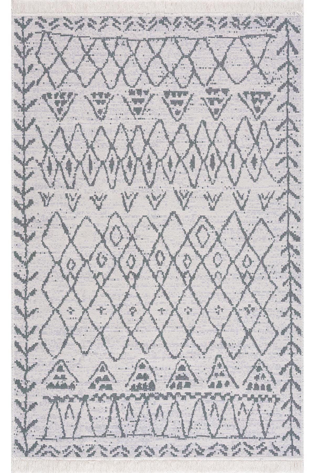 Caretta Home Mistik Series Reversible Washable Cotton Fringed Decorative Kilim Rug 3