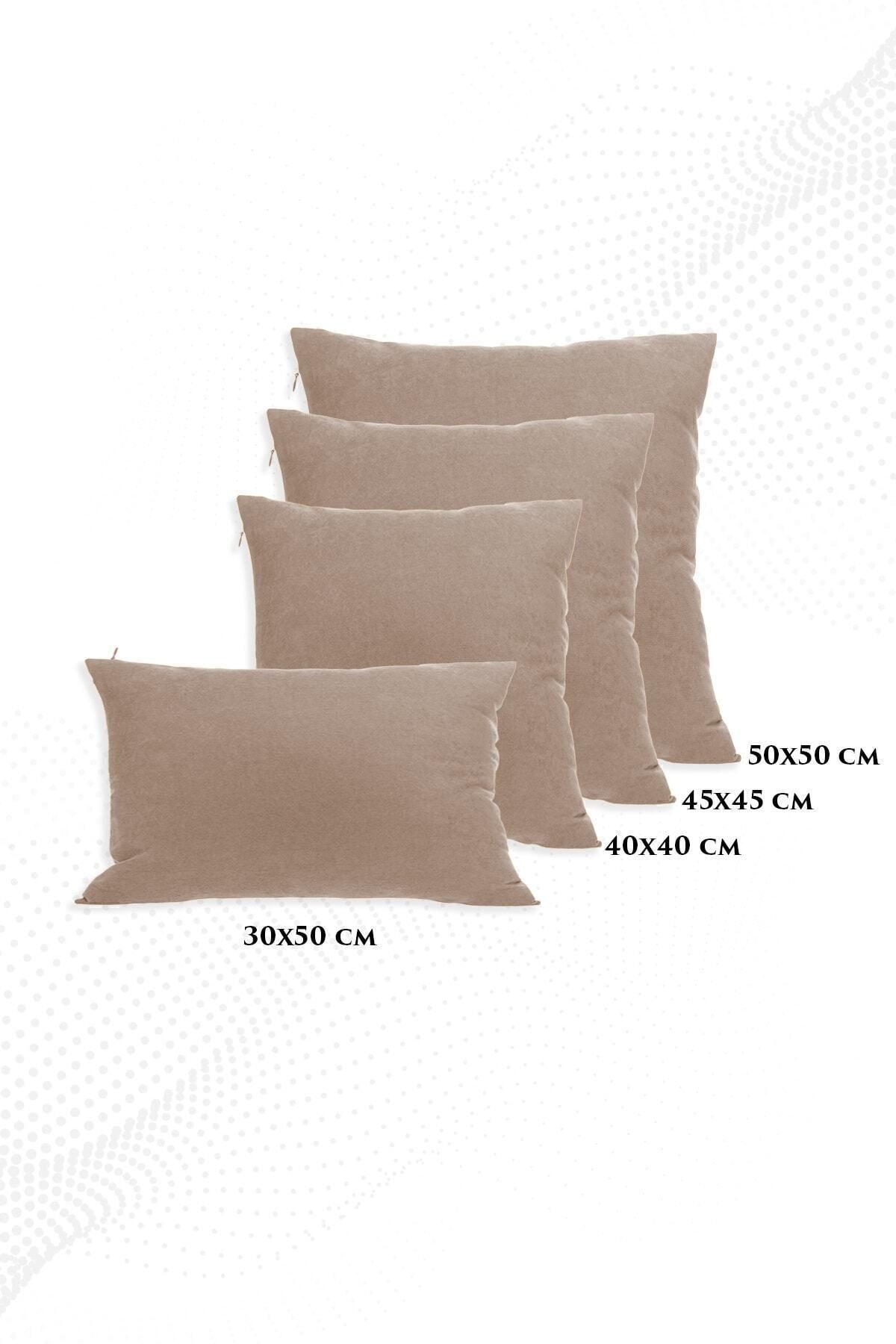 ÖZENEV Toprak Cushion Cover Decorative Plain Simple Panorama-224 Punchable 6