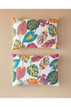 English Home Leaf Jungle 2-Piece Pillowcase Fuchsia 1