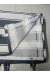 Bermuda Balcony Curtain Tarp Striped Custom Made Gray White 2