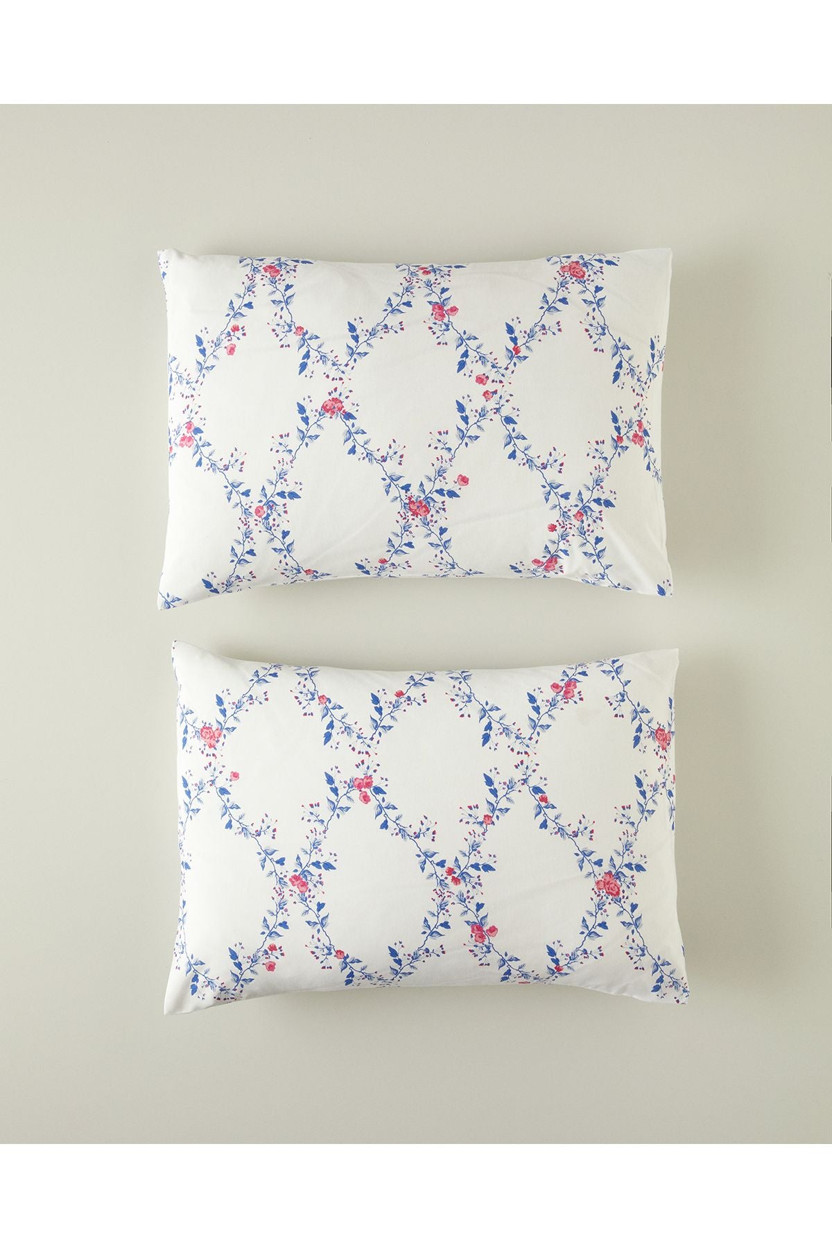 English Home Floral Slice 2-Piece Pillowcase Dark Blue 1